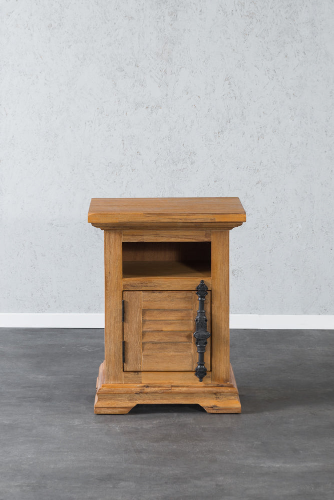 שידת לילה , שידת צד מיטה מעץ מלא מקולקציית נורמנדי