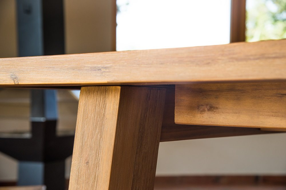 שולחן אוכל מעץ מלא מקולקציית טרפז 160/100- סוג ב'!