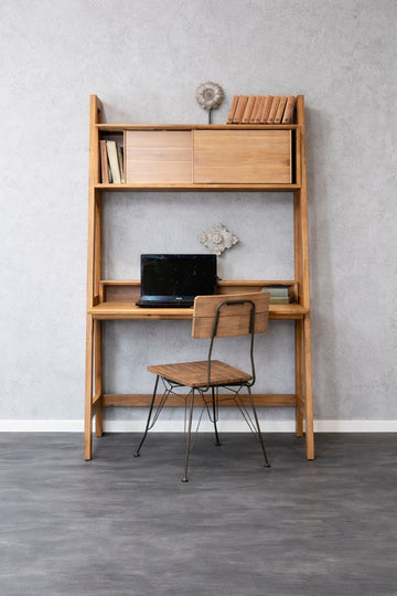 שולחן עבודה מעץ מלא מקולקציית נורמנדי