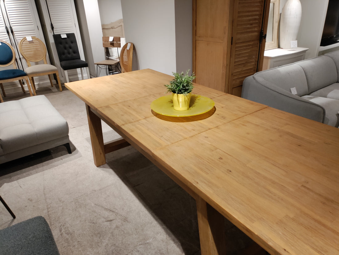 שולחן אוכל נפתח מעץ מלא מקולקציית בורדו 250/100 - סוג ב'!