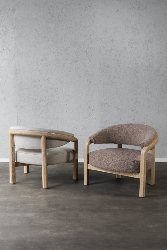 כורסא דגם WILMOT בד חום בהיר