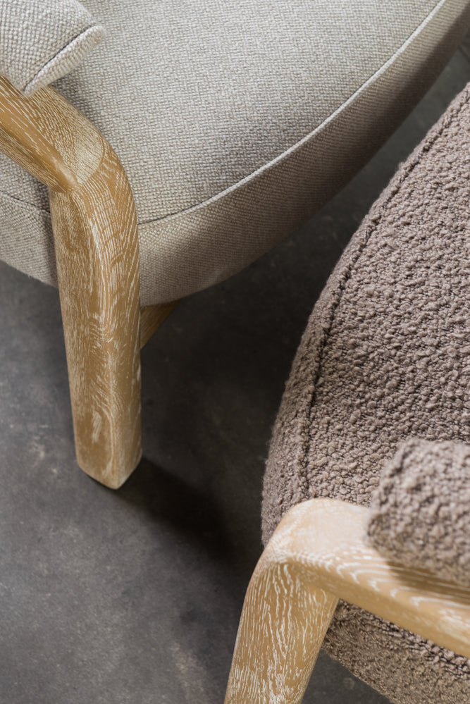 כורסא דגם WILMOT בד חום בהיר