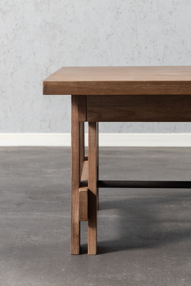 שולחן סלון מעץ מלא מקולקציית בטון - טופ עץ