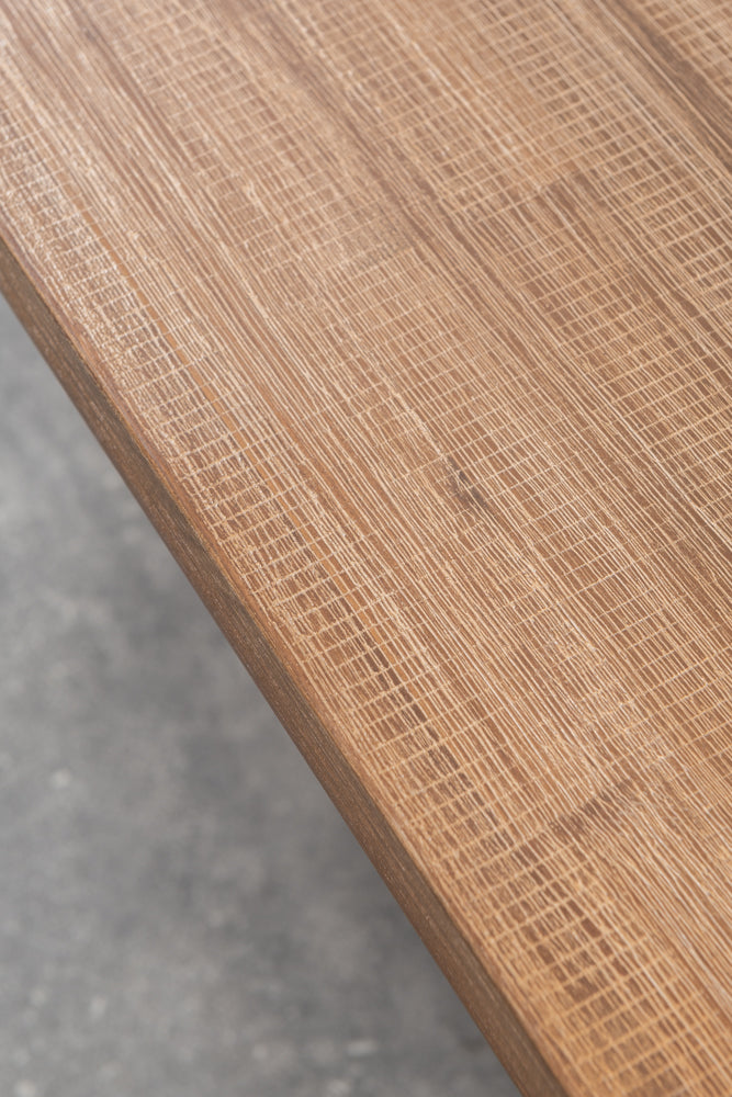 שולחן סלון מעץ מלא מקולקציית בטון - טופ עץ