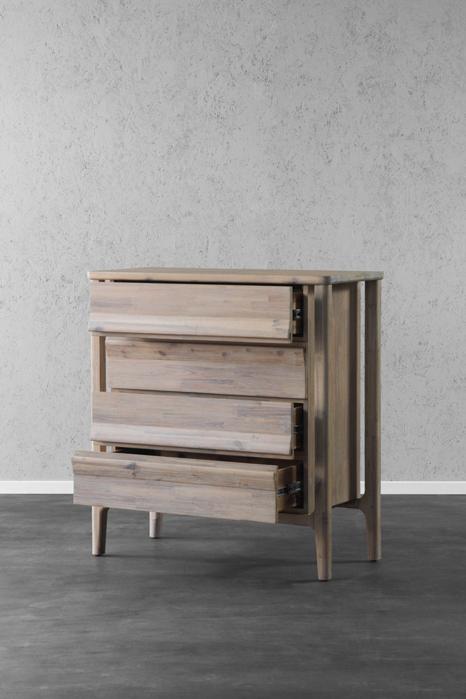 קומודה גבוהה מעץ מלא מקולקציית איזי