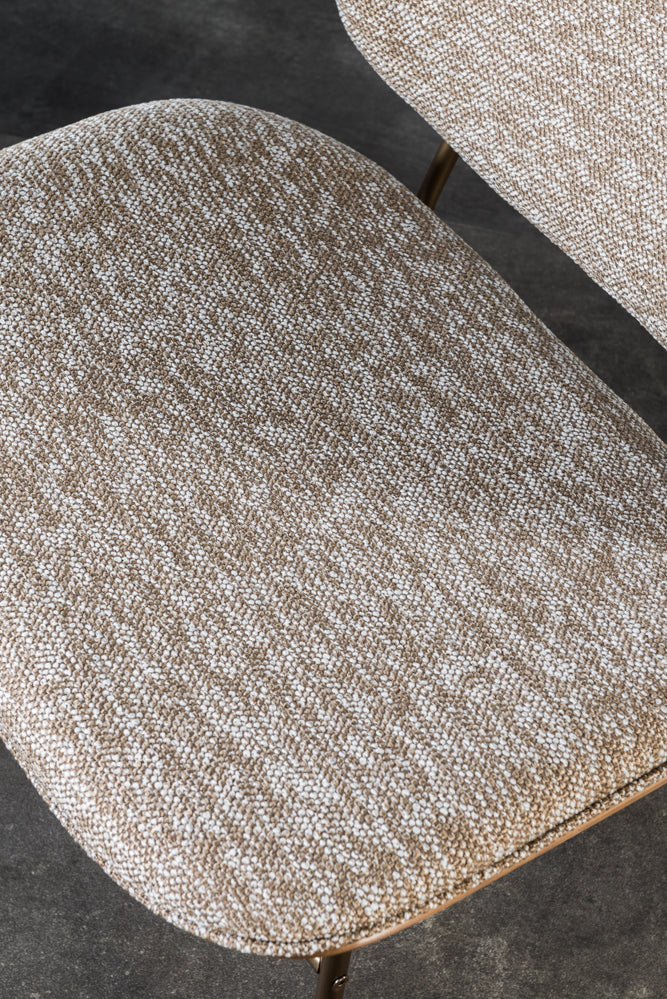 כורסא מודרנית בד חום