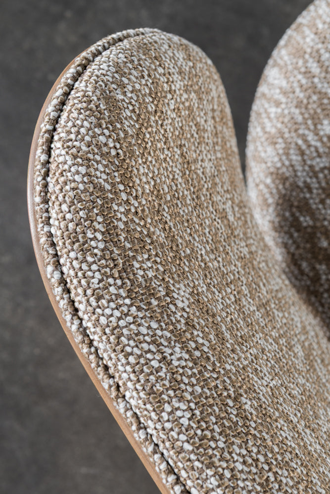 כורסא מודרנית בד חום