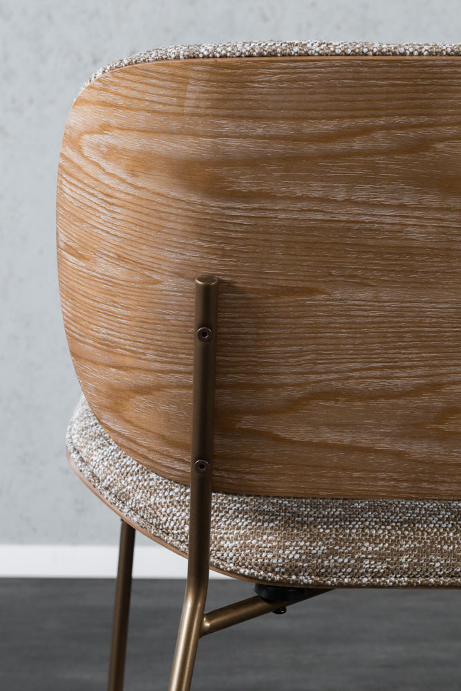 כורסא מודרנית בד חום