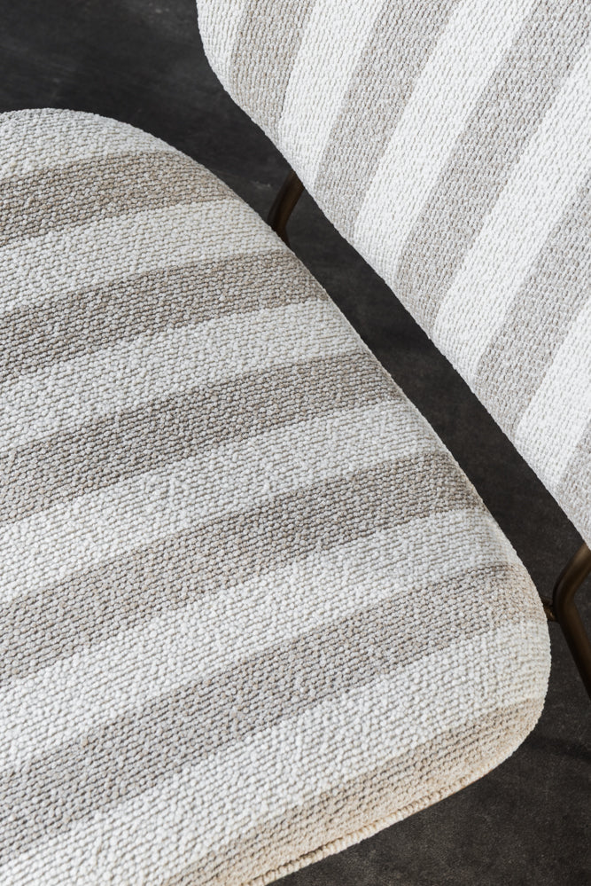 כורסא מודרנית בד פסים
