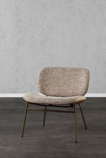 כורסא מודרנית בד חום