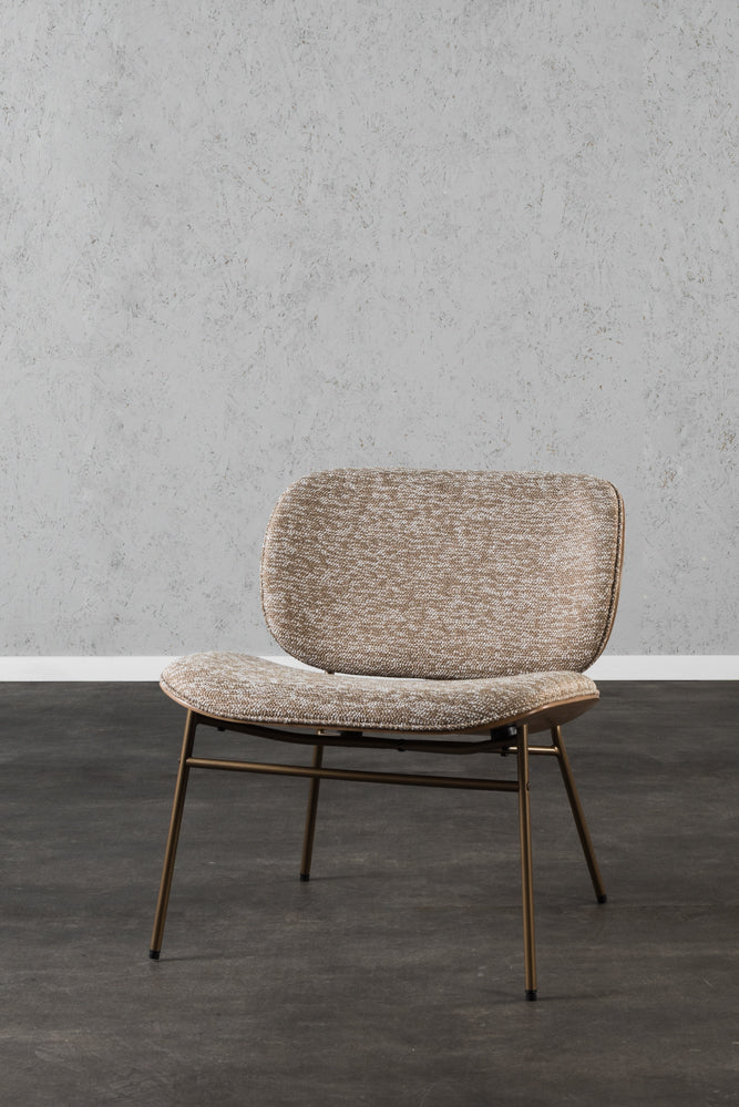 כורסא מודרנית בד חום