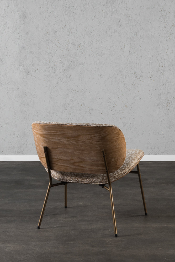 כורסא מודרנית בד חום