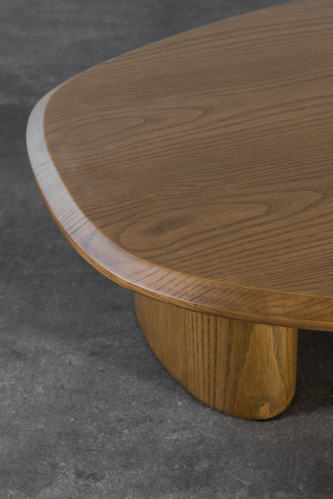 שולחן סלון 3 רגליים גוון חום