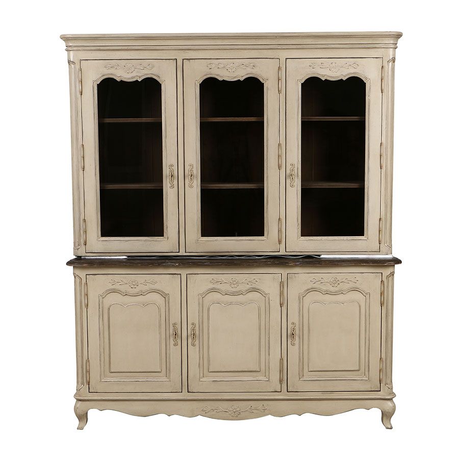 ויטרינה מעץ מלא בסנגון כפרי