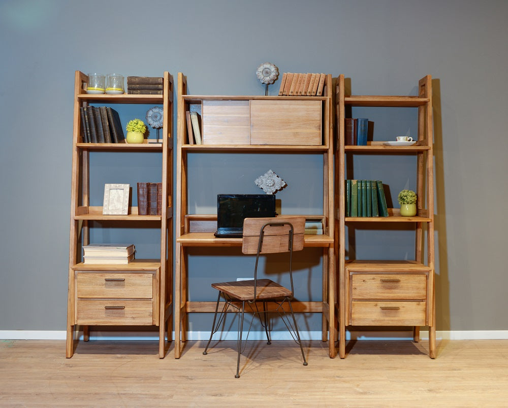 ספרייה מעץ מלא מקולקציית נורמנדי