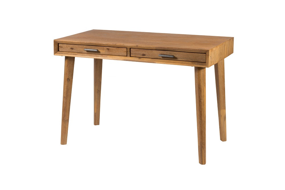 שולחן עבודה 2 מגירות מעץ מלא מקולקציית מטרו