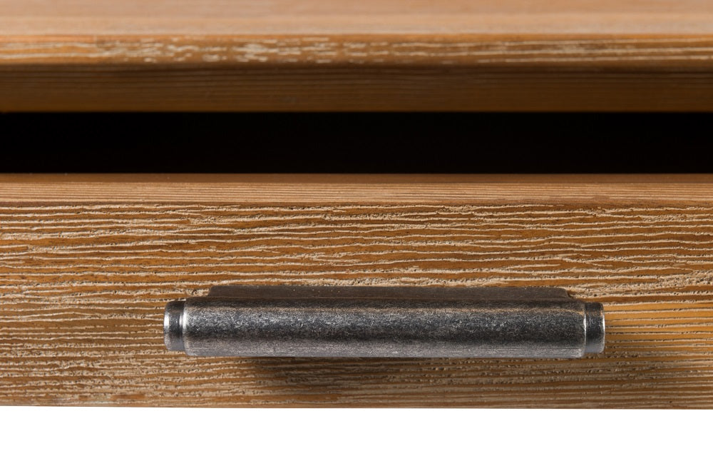 שולחן עבודה 2 מגירות מעץ מלא מקולקציית מטרו