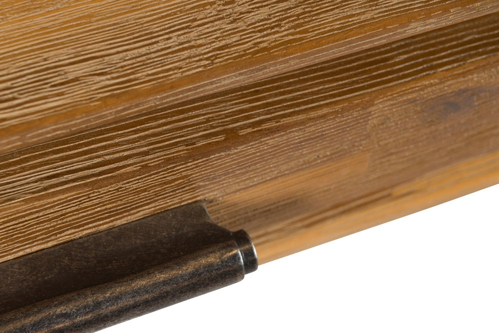 שולחן עבודה 2 מגירות מעץ מלא מקולקציית מטרו