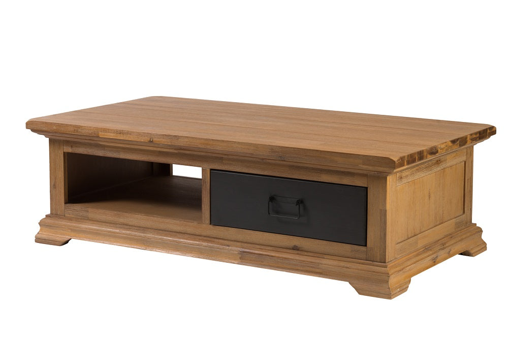 שולחן סלון מעץ מלא מקולקציית נורמנדי