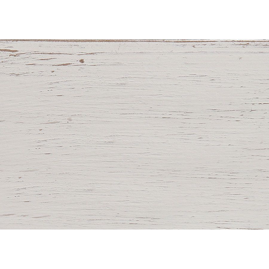 שולחן קפה עגול מעץ מלא מקולקציית שאטו בהיר (לבן עתיק)