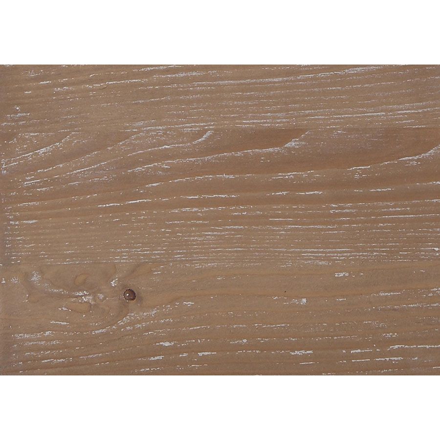 שולחן קפה עגול מעץ מלא מקולקציית שאטו בהיר (לבן עתיק)